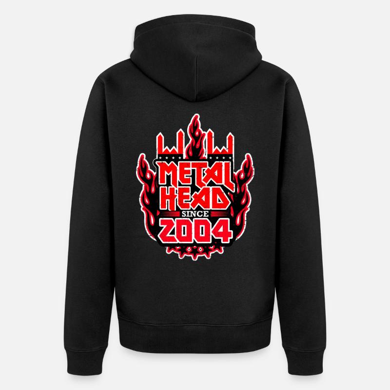 METALHEAD depuis 2004 - Veste à capuche bio Premium Unisexe - noir
