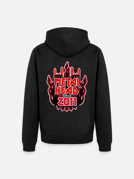 METALHEAD since 2011 - Unisex Premium Organic Zip Hoodie - black