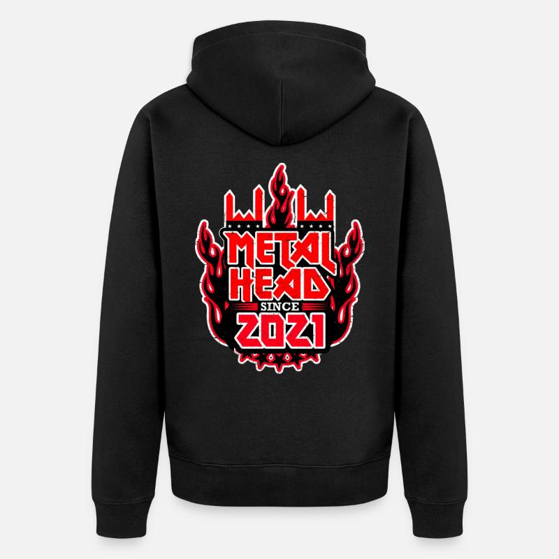 METALHEAD depuis 2021 - Veste à capuche bio Premium Unisexe - noir