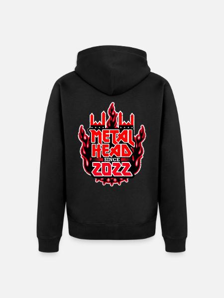 METALHEAD since 2022 - Unisex Premium Organic Zip Hoodie - black