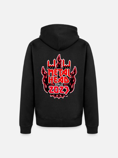 METALHEAD since 2023 - Unisex Premium Organic Zip Hoodie - black