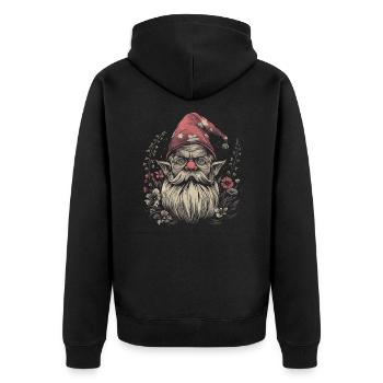Drôle de nain de jardin - Veste à capuche bio Premium Unisexe - noir - Dos - Nico (187cm)