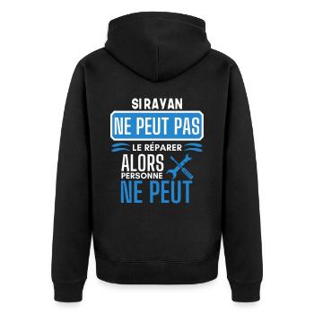 ne peut pas le réparer si Rayan - Veste à capuche bio Premium Unisexe - noir - Dos - Nico (187cm)