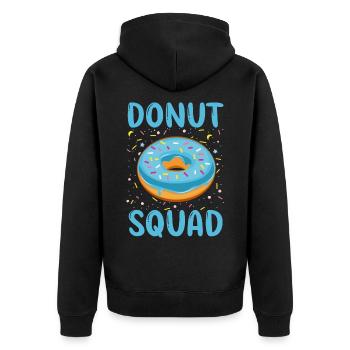 Escouade Donut - Veste à capuche bio Premium Unisexe - noir - Dos - Nico (187cm)