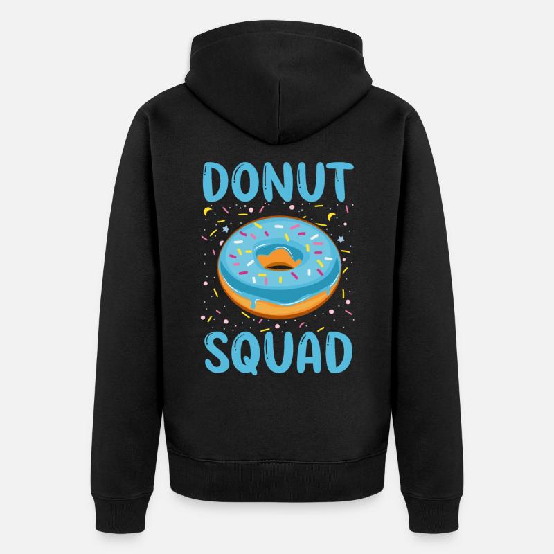 Escouade Donut - Veste à capuche bio Premium Unisexe - noir