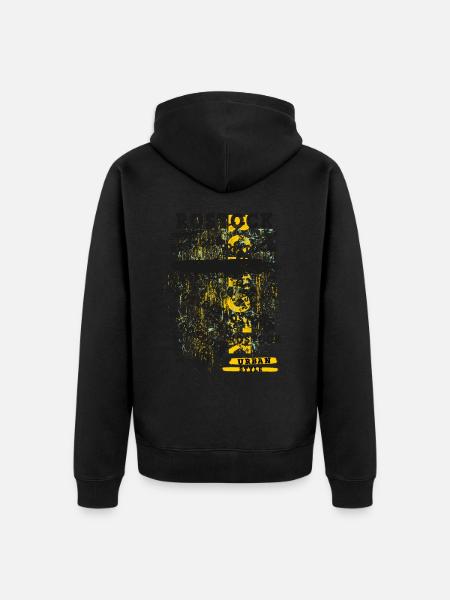 Rostock Tyskland City Skyline Home Love - Premium økologisk unisex-hættejakke - sort