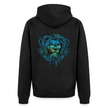 Kazakhstan - Veste à capuche bio Premium Unisexe - noir - Dos - Nico (187cm)