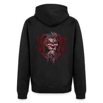 Lettonie - Veste à capuche bio Premium Unisexe - noir - Dos - Nico (187cm)