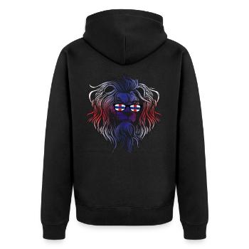 Antilles néerlandaises - Veste à capuche bio Premium Unisexe - noir - Dos - Nico (187cm)