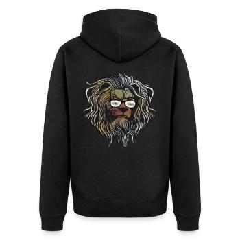 Îles Vierges américaines - Veste à capuche bio Premium Unisexe - noir - Dos - Nico (187cm)