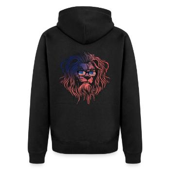Amérique du Nord - Veste à capuche bio Premium Unisexe - noir - Dos - Nico (187cm)