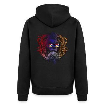 Artsakh - Veste à capuche bio Premium Unisexe - noir - Dos - Nico (187cm)