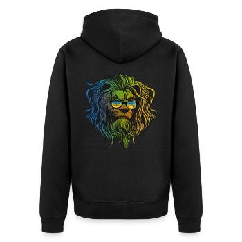 Amazigh - Veste à capuche bio Premium Unisexe - noir - Dos - Nico (187cm)