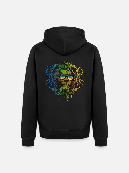 Amazigh - Unisex Premium Organic Zip Hoodie - black