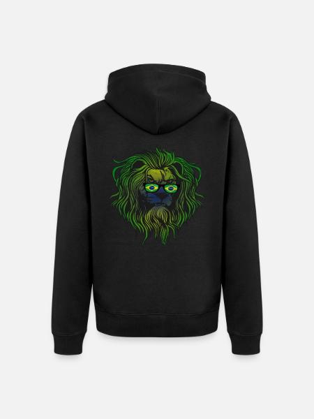 Brazil - Unisex Premium Organic Zip Hoodie - black