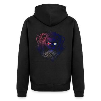 Anguilla - Veste à capuche bio Premium Unisexe - noir - Dos - Nico (187cm)
