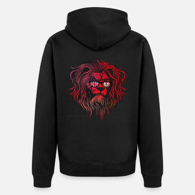 Bermudes - Veste à capuche bio Premium Unisexe - noir