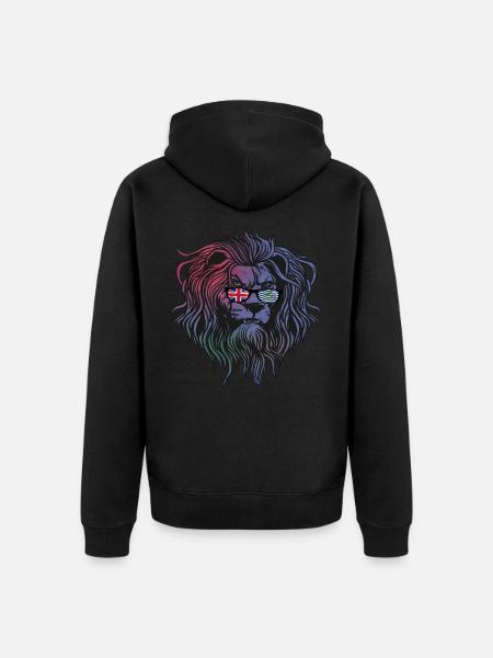 British Indian Ocean Territory - Unisex Premium Organic Zip Hoodie - black