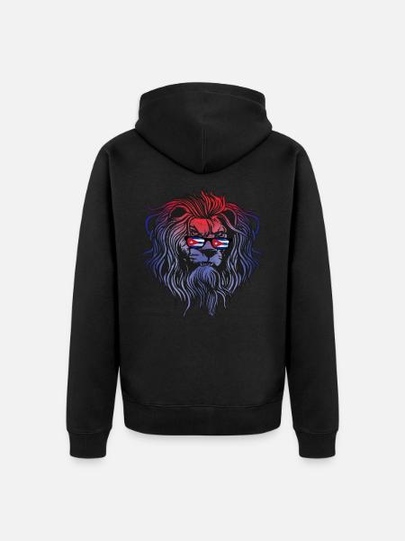 Cuba - Unisex Premium Organic Zip Hoodie - black