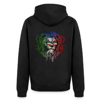 Guinée équatoriale - Veste à capuche bio Premium Unisexe - noir - Dos - Nico (187cm)
