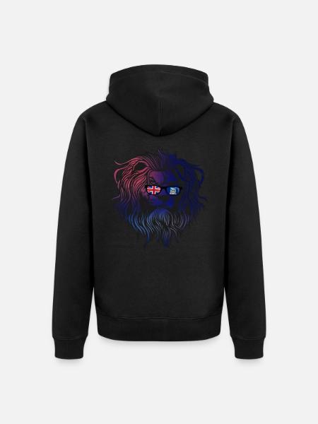 Falkland Islands - Unisex Premium Organic Zip Hoodie - black