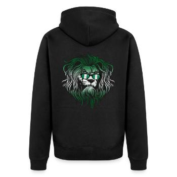 Nigéria - Veste à capuche bio Premium Unisexe - noir - Dos - Nico (187cm)