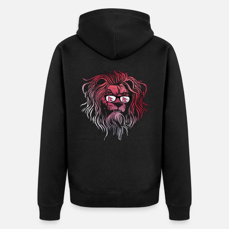 Népal - Veste à capuche bio Premium Unisexe - noir