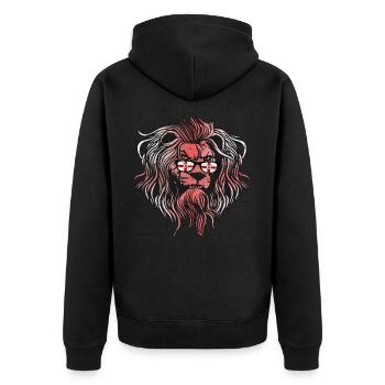 Northern Ireland - Unisex Premium Organic Zip Hoodie - black - Back - Nico (187cm)