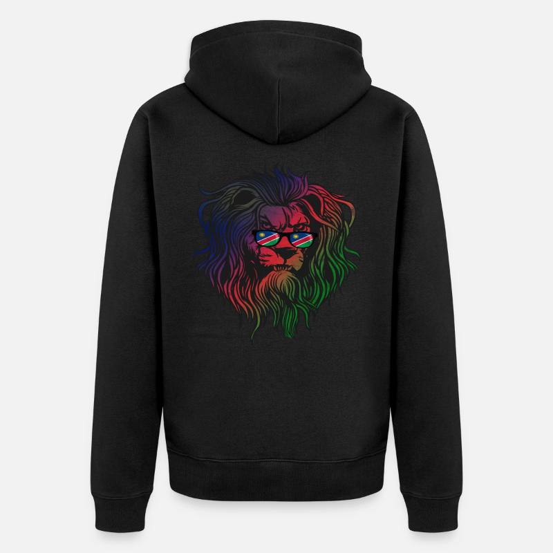 Namibie - Veste à capuche bio Premium Unisexe - noir