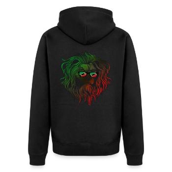 Saint Kitts et Nevis - Veste à capuche bio Premium Unisexe - noir - Dos - Nico (187cm)