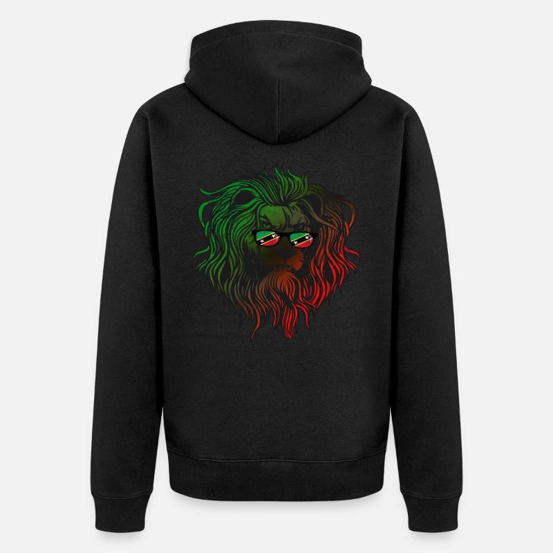 Saint Kitts et Nevis - Veste à capuche bio Premium Unisexe - noir