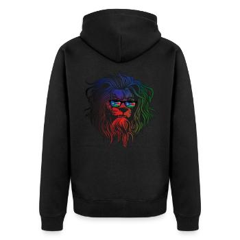 Sud Soudan - Veste à capuche bio Premium Unisexe - noir - Dos - Nico (187cm)