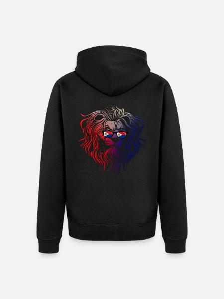 Sint Maarten - Unisex Premium Organic Zip Hoodie - black