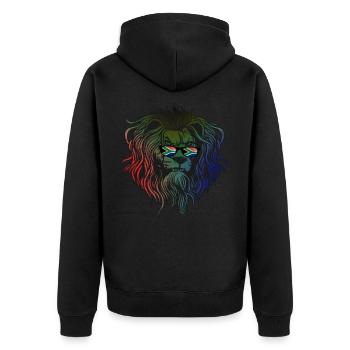 Afrique du Sud - Veste à capuche bio Premium Unisexe - noir - Dos - Nico (187cm)