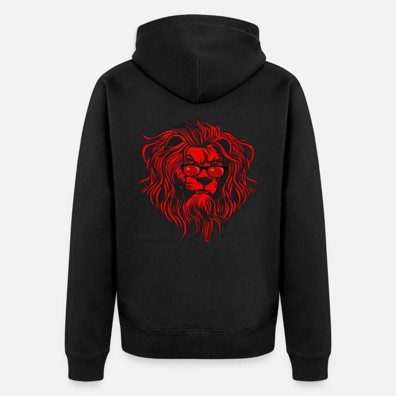 Sowjetunion - Unisex Premium Bio Zip Hoodie - Schwarz