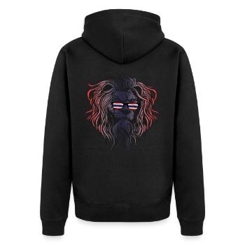 Thaïlande - Veste à capuche bio Premium Unisexe - noir - Dos - Nico (187cm)