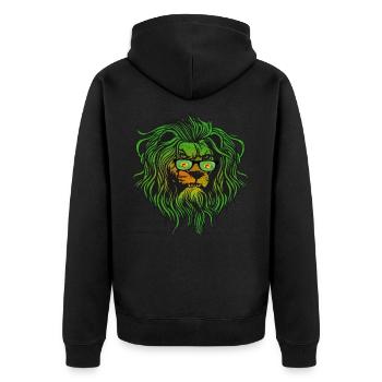 Zaïre - Veste à capuche bio Premium Unisexe - noir - Dos - Nico (187cm)