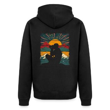 Photography Nature Photography SLR Camera - Unisex Premium Organic Zip Hoodie - black - Back - Nico (187cm)