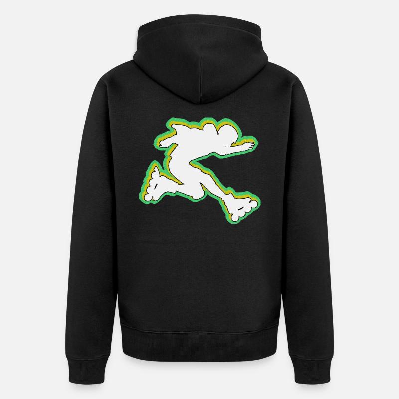 Rollerblades rollers - Veste à capuche bio Premium Unisexe - noir