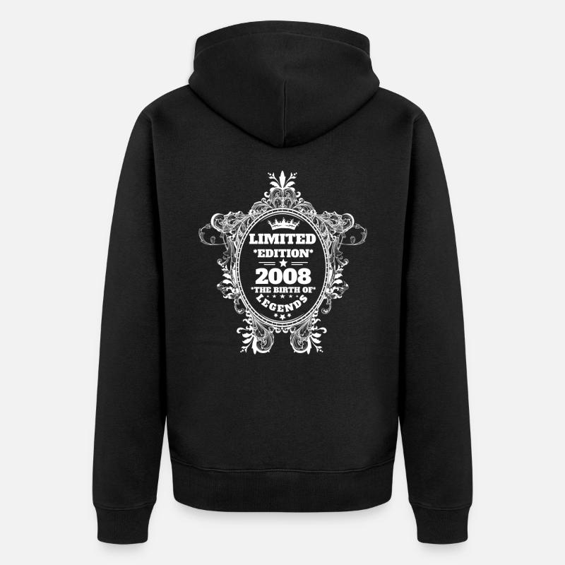 2008 - Veste à capuche bio Premium Unisexe - noir