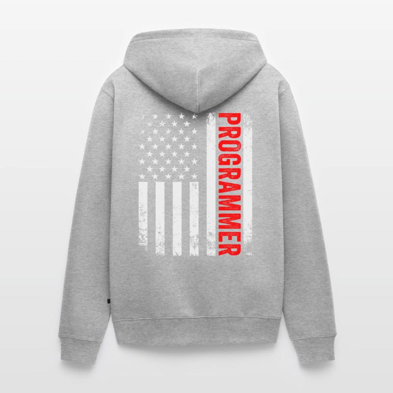 Programmierer Entwickler Programmierer Programmieren IT Computer Unisex Premium Bio Zip Hoodie