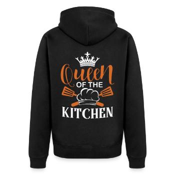 Chef Chef Chef Cuisine Drôle de dicton - Veste à capuche bio Premium Unisexe - noir - Dos - Nico (187cm)