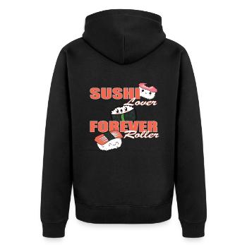 Forever sushi roller Aisan food lover - Veste à capuche bio Premium Unisexe - noir - Dos - Nico (187cm)
