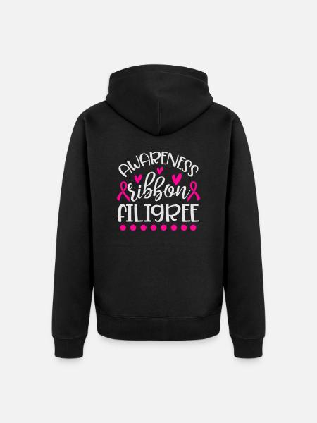 Sensitization loop - Unisex Premium Organic Zip Hoodie - black