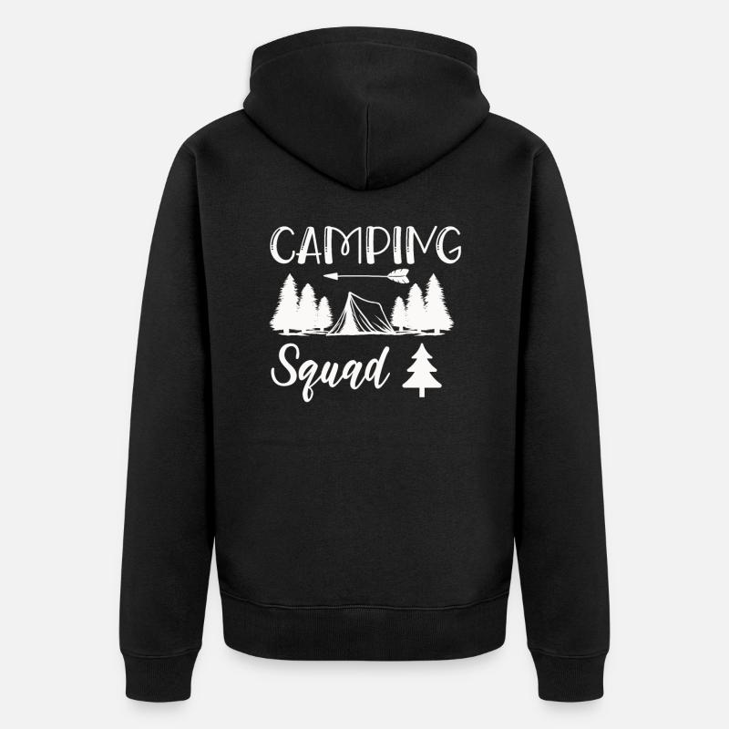Camping Kader Wandershirt - Veste à capuche bio Premium Unisexe - noir