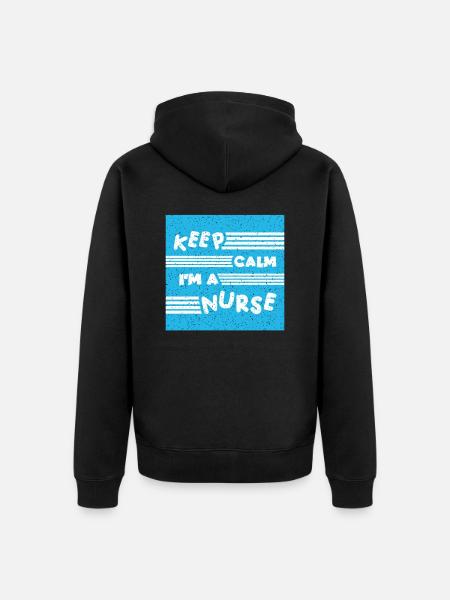 NURSE Nurse - Unisex Premium Organic Zip Hoodie - black