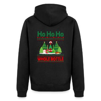 Ho ho ho Temps de Noël - Veste à capuche bio Premium Unisexe - noir - Dos - Nico (187cm)