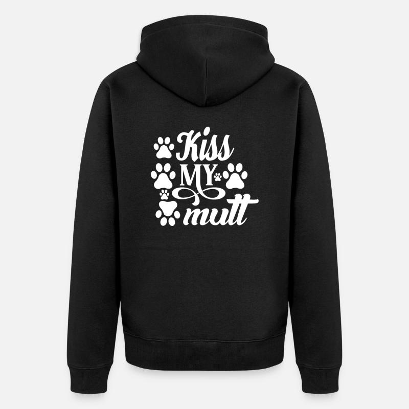 Embrasse mon appât - Veste à capuche bio Premium Unisexe - noir