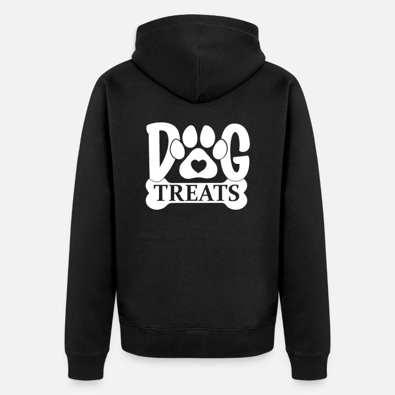Gâterie pour chien - Veste à capuche bio Premium Unisexe - noir