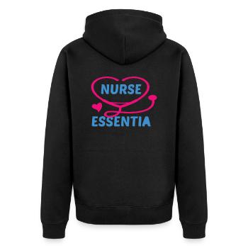 INFIRMIÈRE Infirmière - Veste à capuche bio Premium Unisexe - noir - Dos - Nico (187cm)
